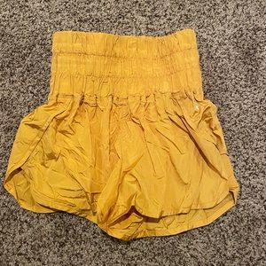 Free People Movement the way home shorts in gold XS